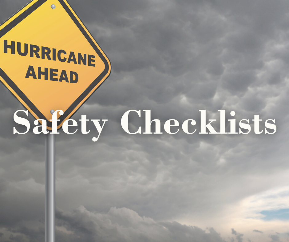 Safety Checklists for how to prep for a hurricane in Tampa Bay