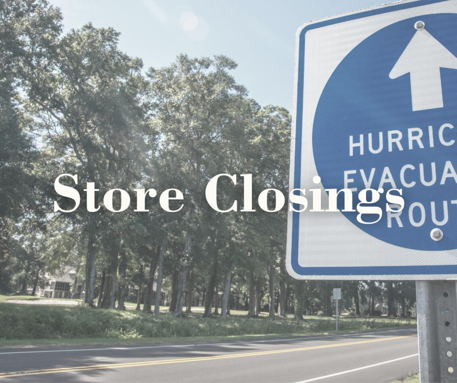 Hurricane Store Closings in Tampa Bay