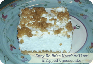 no bake marshmallow cheesecake