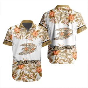 Anaheim Ducks Floral Paradise Hawaiian Shirt