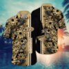 Anaheim Ducks Golden Bloom Stripe Hawaiian Shirt