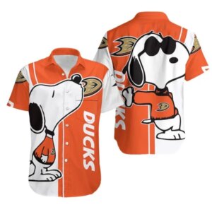 Anaheim Ducks Snoopy Chill Hawaiian Shirt