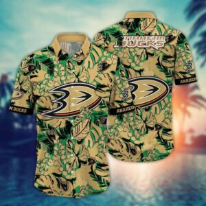 Anaheim Ducks Tropical Jungle Hawaiian Shirt