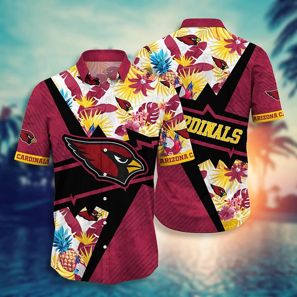 Arizona Cardinals Basic V1 NFL Football Team Hawaiian Shirt Arizona Cardinals Basic V1 NFL Football Team Hawaiian Shirt