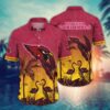 Arizona Cardinals Flamingo in Sunset NFL Football Team Hawaiian Shirt