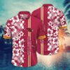Arizona Cardinals White Flora NFL Football Team Hawaiian Shirt