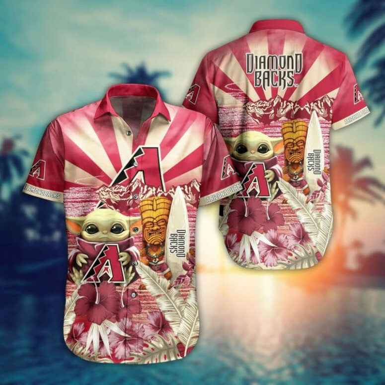 Arizona Diamondbacks Wild West Baby Yoda Hawaiian Shirt Arizona Diamondbacks Wild West Baby Yoda Hawaiian Shirt