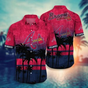 Atlanta Braves Tropical Horizon Hawaiian Shirt
