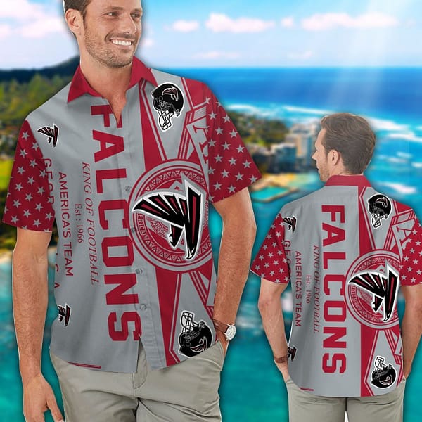Atlanta Falcons America's Team Est 1966 NFL Football Team Hawaiian Shirt Atlanta Falcons America's Team Est 1966 NFL Football Team Hawaiian Shirt