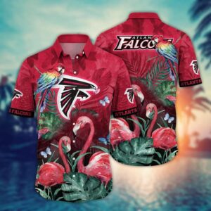 Atlanta Falcons Flamingo NFL Football Team Hawaiian Shirt