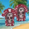 Atlanta Falcons Floral Skull NFL Football Team Hawaiian Shirt
