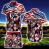 Atlanta Falcons Patriotic Floral Hawaiian Shirt