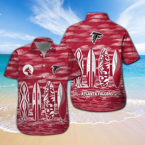 Atlanta Falcons Surfing NFL Football Team Hawaiian Shirt Atlanta Falcons Surfing NFL Football Team Hawaiian Shirt