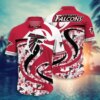 Atlanta Falcons Swirl Tropics Hawaiian Shirt
