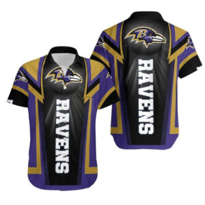 Baltimore Ravens Basic V2 NFL Football Team Hawaiian Shirt