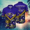 Baltimore Ravens Basic V4 NFL Football Team Hawaiian Shirt