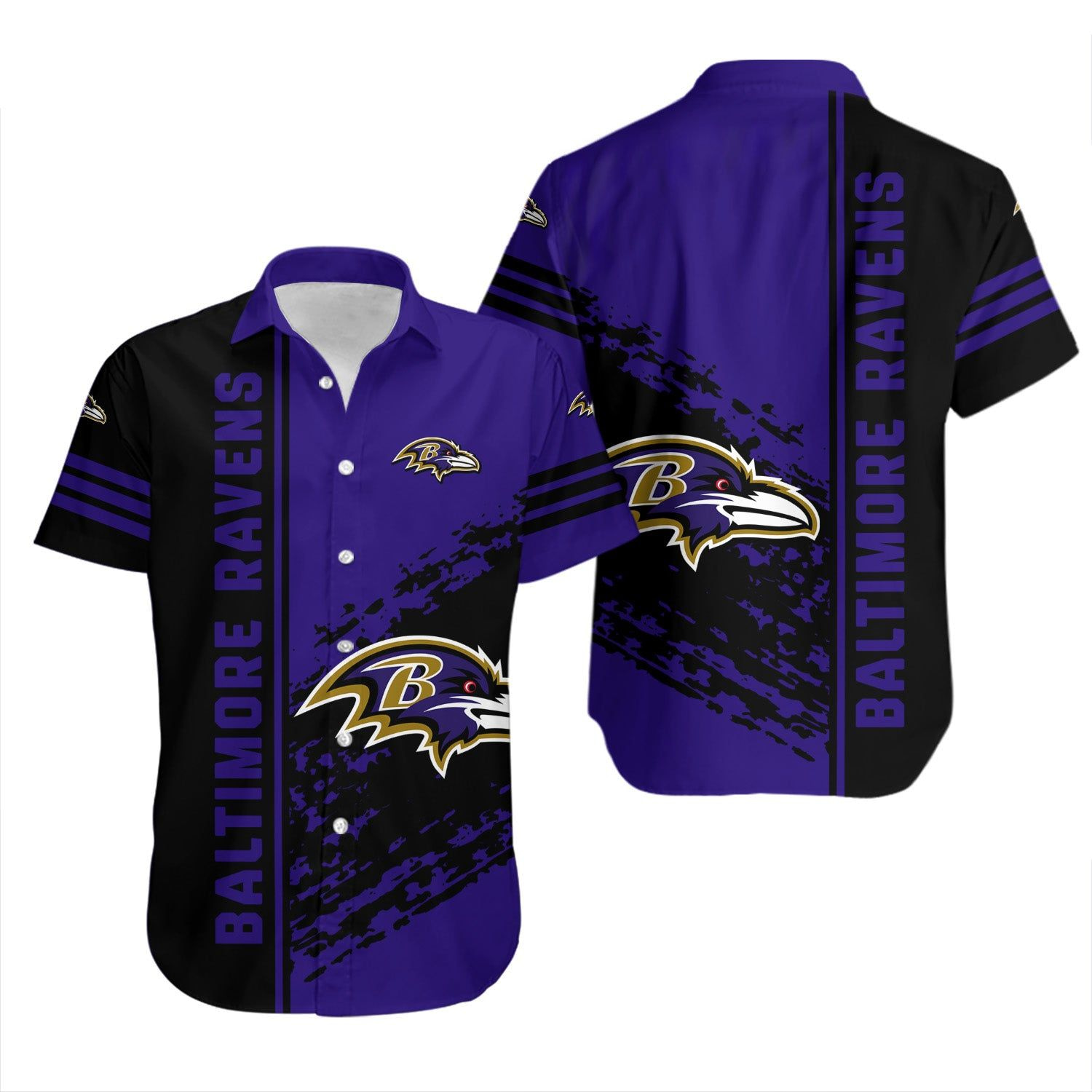 Baltimore Ravens Basic V5 NFL Football Team Hawaiian Shirt Baltimore Ravens Basic V5 NFL Football Team Hawaiian Shirt