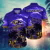 Baltimore Ravens Breezy NFL Football Team Hawaiian Shirt