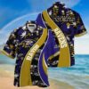 Baltimore Ravens Curve NFL Football Team Hawaiian Shirt
