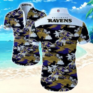Baltimore Ravens Islands NFL Football Team Hawaiian Shirt