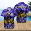 Baltimore Ravens Midsummer NFL Football Team Hawaiian Shirt
