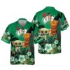 Boston Celtics Island Spirit Baby Yoda Hawaiian Shirt