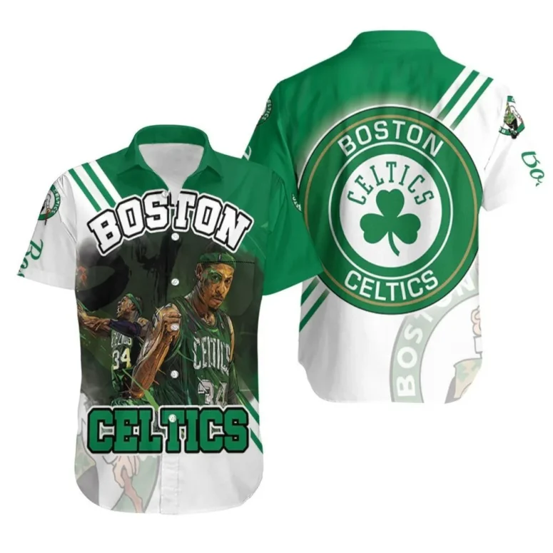 Boston Celtics Paul Pierce 34 Hawaiian Shirt Boston Celtics Paul Pierce 34 Hawaiian Shirt