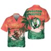 Boston Celtics Tropical Raccoon Hawaiian Shirt