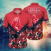 Boston Red Sox Chevron Floral Vibe Hawaiian Shirt