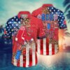 Boston Red Sox Leopard Stars Stripes Celebration Hawaiian Shirt