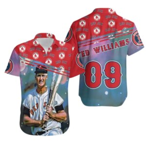 Boston Red Sox Ted Williams 09 Legacy Hawaiian Shirt