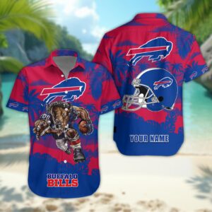 Buffalo Bills Custom Name NFL Football Team Hawaiian Shirt