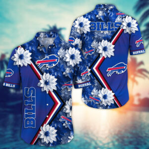 Buffalo Bills Flower NFL Football Team Hawaiian Shirt