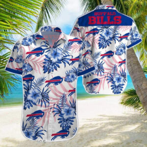 Buffalo Bills Hibiscus NFL Football Team Hawaiian Shirt