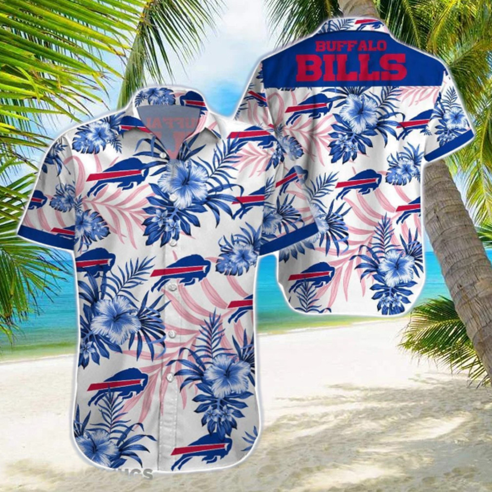 Buffalo Bills Hibiscus NFL Football Team Hawaiian Shirt Buffalo Bills Hibiscus NFL Football Team Hawaiian Shirt