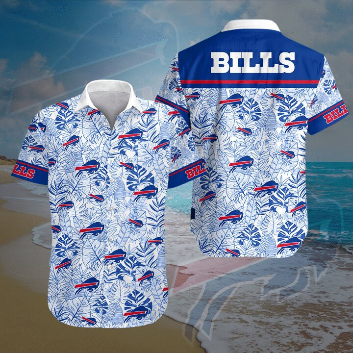 Buffalo Bills Leaves NFL Football Team Hawaiian Shirt Buffalo Bills Leaves NFL Football Team Hawaiian Shirt