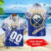 Buffalo Sabres Ocean Splash Personalized Name Number Hawaiian Shirt
