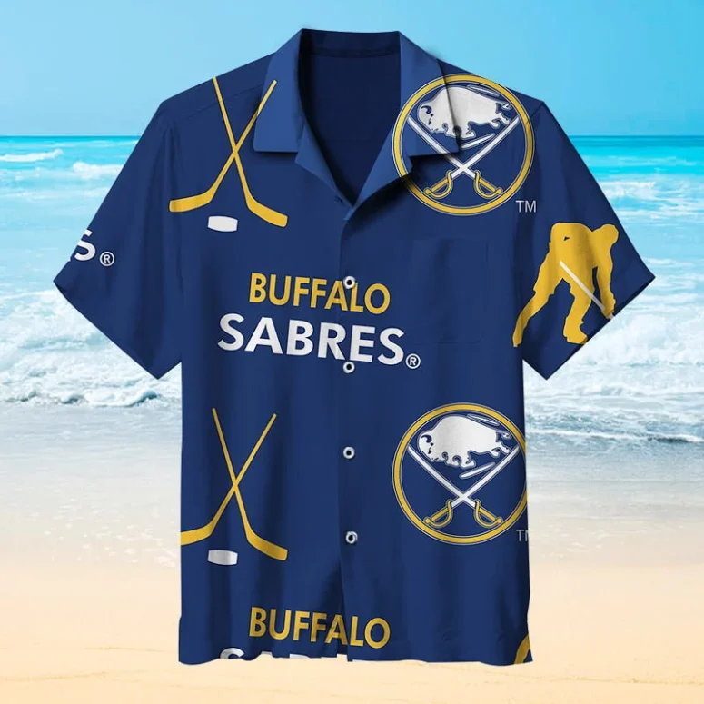 Buffalo Sabres Oceanfront Hockey Hawaiian Shirt Buffalo Sabres Oceanfront Hockey Hawaiian Shirt