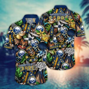 Buffalo Sabres Tropical Tiki Adventure Hawaiian Shirt