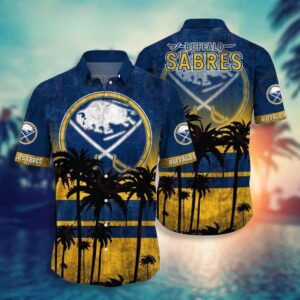 Buffalo Sabres Twilight Beach Hawaiian Shirt