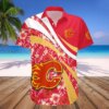 Calgary Flames Hibiscus Splash Hawaiian Shirt