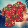 Calgary Flames Jungle Berry Hawaiian Shirt