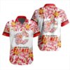 Calgary Flames Tropical Blossom Hawaiian Shirt
