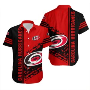 Carolina Hurricanes Dynamic Stripes Hawaiian Shirt