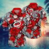 Carolina Hurricanes Floral Elegance Hawaiian Shirt
