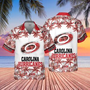 Carolina Hurricanes Tropical Sunset Hawaiian Shirt