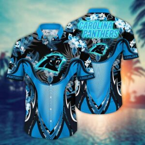 Carolina Panthers Basic V1 NFL Football Team Hawaiian Shirt