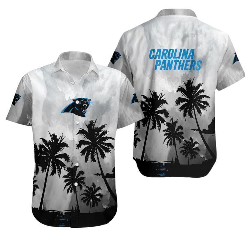 Carolina Panthers Coconut Tree NFL Football Team Hawaiian Shirt Carolina Panthers Coconut Tree NFL Football Team Hawaiian Shirt