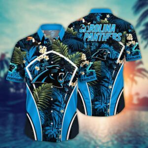 Carolina Panthers Greenery NFL Football Team Hawaiian Shirt