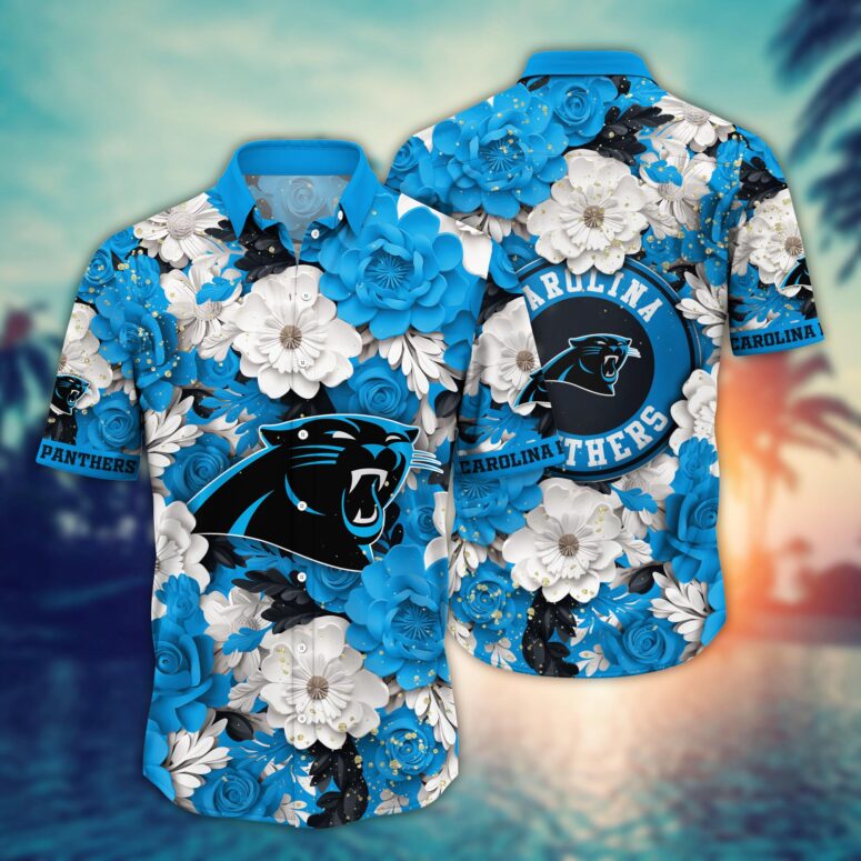 Carolina Panthers Island Fury Aloha Shirt Carolina Panthers Island Fury Aloha Shirt